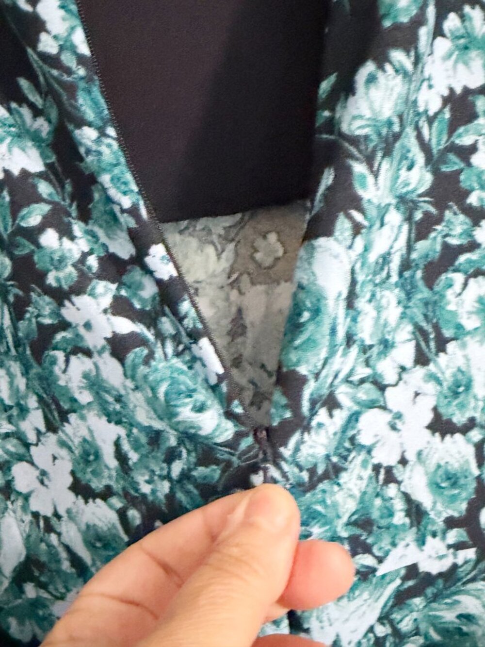 Julian Taylor New York Floral Border Print Fit & Flare Dress Size 14 - Picture 9 of 12